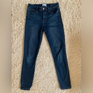 Oliver Logan high waist skinny jeans, dark wash, size 27